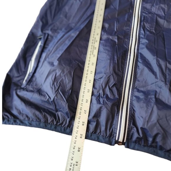 Eddie Bauer Jacket Men's Size XL Blue Windbreaker Hooded Pockets Zipped - Picture 14 of 14